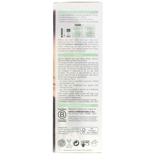 Permanent Hair Color Gel, HBT